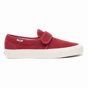 Férfi Vans Anaheim Factory Slip-On 47 V Dx Tornacipő VA3742068 Sötét Piros